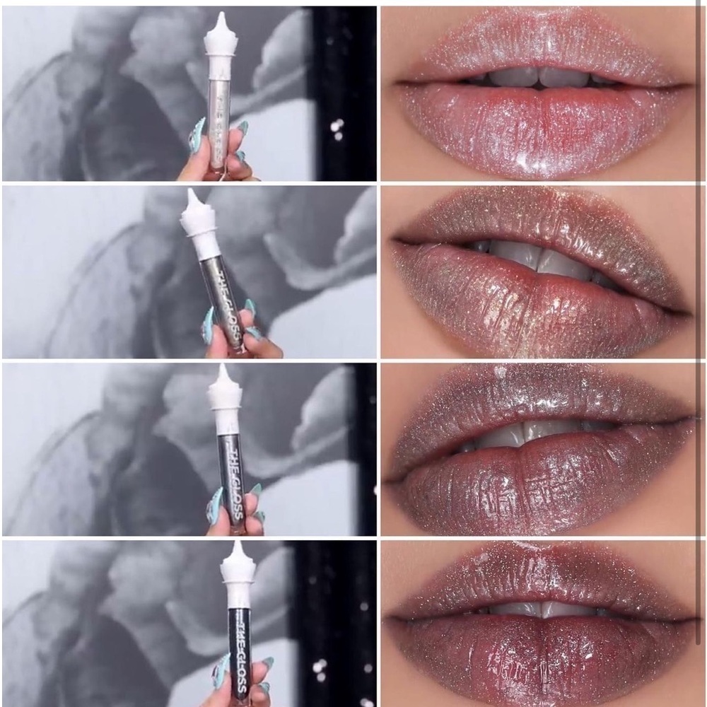 Jeffree Star The Gloss – “Heaven’s Gate” | Iridescent Silver Sparkle l lightest